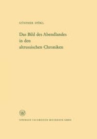 cover of the book Das Bild des Abendlandes in den altrussischen Chroniken