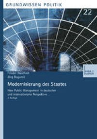 cover of the book Modernisierung des Staates: New Public Management in deutscher und internationaler Perspektive