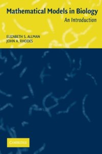 cover of the book Mathematical models in biology: an introduction