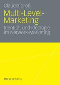 cover of the book Multi-Level-Marketing: Identität und Ideologie im Network-Marketing