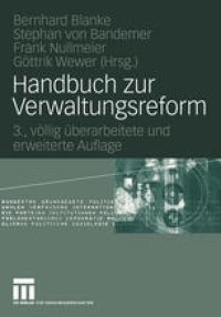 cover of the book Handbuch zur Verwaltungsreform