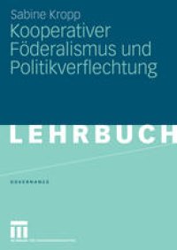 cover of the book Kooperativer Föderalismus und Politikverflechtung