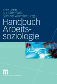 cover of the book Handbuch Arbeitssoziologie