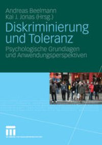 cover of the book Diskriminierung und Toleranz: Psychologische Grundlagen und Anwendungsperspektiven