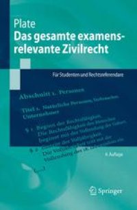 cover of the book Das gesamte examensrelevante Zivilrecht: Für Studenten und Rechtsreferendare