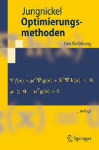 cover of the book Optimierungsmethoden: Eine Einführung