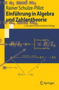 cover of the book Einführung in Algebra und Zahlentheorie