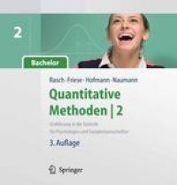 cover of the book Quantitative Methoden Band 2: Einführung in die Statistik für Psychologen und Sozialwissenschaftler