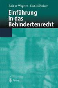 cover of the book Einführung in das Behindertenrecht