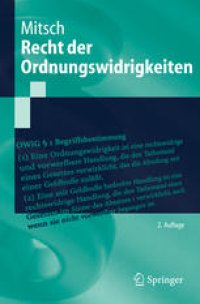 cover of the book Recht der Ordnungswidrigkeiten