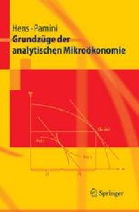 cover of the book Grundzüge der analytischen Mikroökonomie