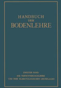 cover of the book Handbuch der Bodenlehre