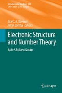 cover of the book Electronic Structure and Number Theory: Bohr’s Boldest Dream