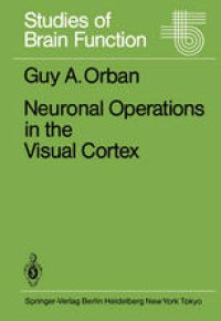 cover of the book Neuronal Operations in the Visual Cortex