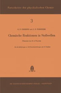 cover of the book Chemische Reaktionen in Stosswellen