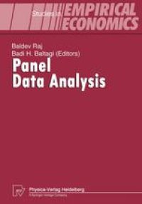 cover of the book Panel Data Analysis