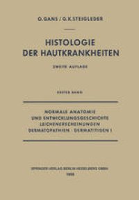 cover of the book Normale Anatomie und Entwicklungsgeschichte, Leichenerscheinungen, Dermatopathien · Dermatitiden I