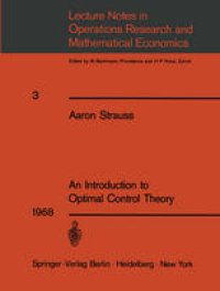 cover of the book An Introduction to Optimal Control Theory