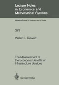 cover of the book The Measurement of the Economic Benefits of Infrastructure Services