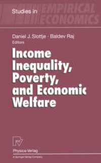 cover of the book Income Inequality, Poverty, and Economic Welfare