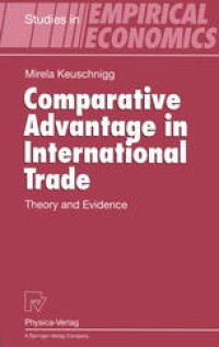 cover of the book Comparative Advantage in International Trade: Theory and Evidence