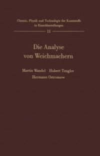 cover of the book Die Analyse von Weichmachern