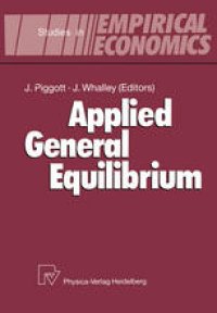 cover of the book Applied General Equilibrium