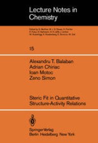 cover of the book Steric Fit in Quantitative Structure-Activity Relations