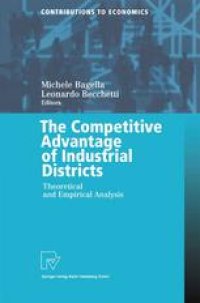 cover of the book The Competitive Advantage of Industrial Districts: Theoretical and Empirical Analysis