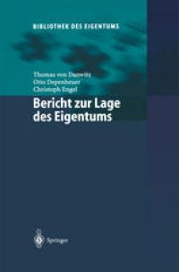 cover of the book Bericht zur Lage des Eigentums