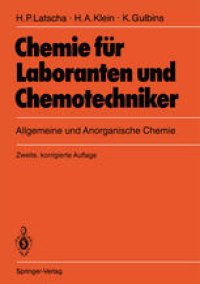 cover of the book Chemie für Laboranten und Chemotechniker: Allgemeine und Anorganische Chemie