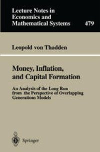cover of the book Money, Inflation, and Capital Formation: An Analysis of the Long Run from the Perspective of Overlapping Generations Models