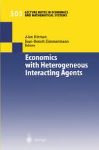 cover of the book Economics with Heterogeneous Interacting Agents