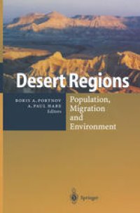 cover of the book Desert Regions: Population, Migration and Environment