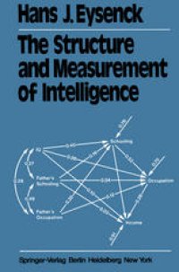 cover of the book The Structure and Measurement of Intelligence