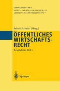 cover of the book Öffentliches Wirtschaftsrecht: Besonderer Teil 2