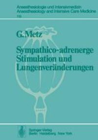 cover of the book Sympathico-adrenerge Stimulation und Lungenveränderungen