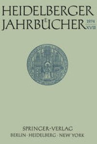 cover of the book Heidelberger Jahrbücher