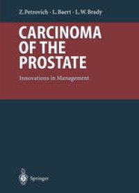 cover of the book Carcinoma of the Prostate: Innovations in Management