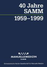 cover of the book 40 Jahre SAMM: 1959-1999