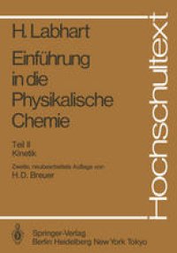 cover of the book Einführung in die Physikalische Chemie: Teil II Kinetik