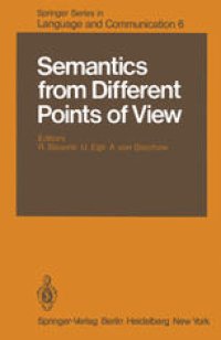 cover of the book Semantics from Different Points of View