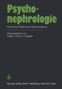 cover of the book Psychonephrologie: Psychische Probleme bei Niereninsuffizienz