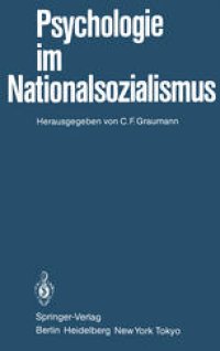 cover of the book Psychologie im Nationalsozialismus