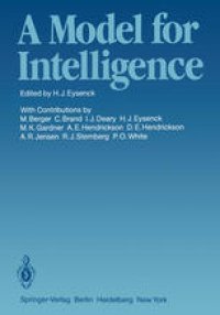 cover of the book A Model for Intelligence