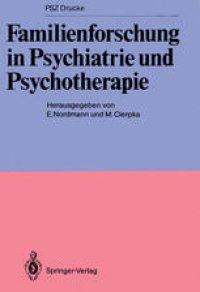 cover of the book Familienforschung in Psychiatrie und Psychotherapie