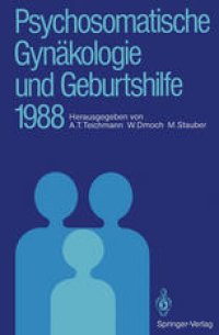 cover of the book Psychosomatische Gynäkologie und Geburtshilfe 1988