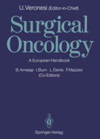 cover of the book Surgical Oncology: A European Handbook