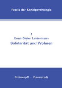 cover of the book Solidarität und Wohnen: Eine Feldstudie