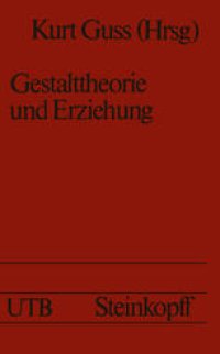 cover of the book Gestalttheorie und Erziehung